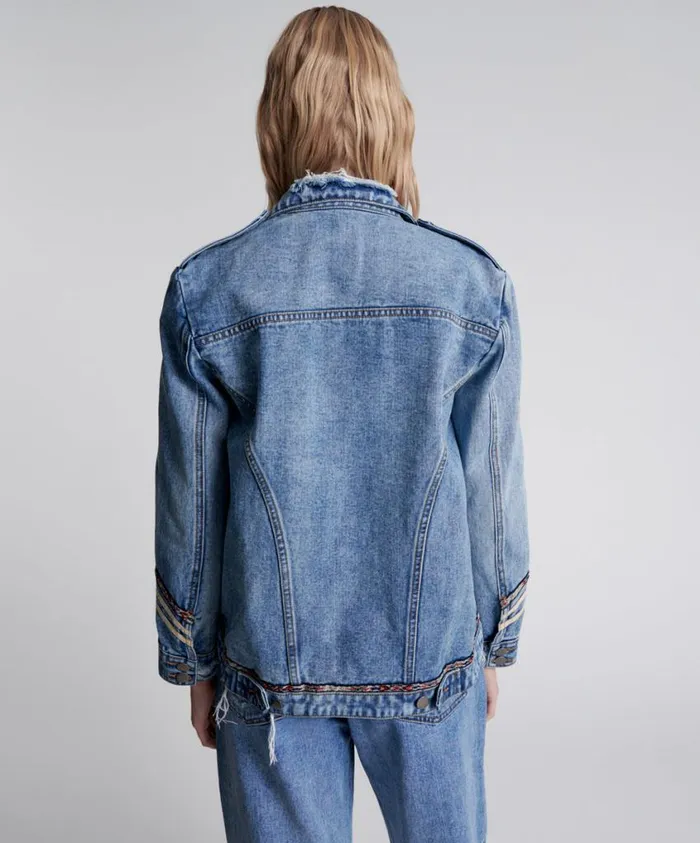 One Teaspoon Denim Jackets Women Hollywood Hills Cavalry Jacket