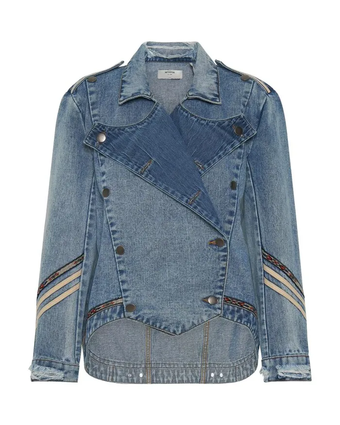One Teaspoon Denim Jackets Women Hollywood Hills Cavalry Jacket