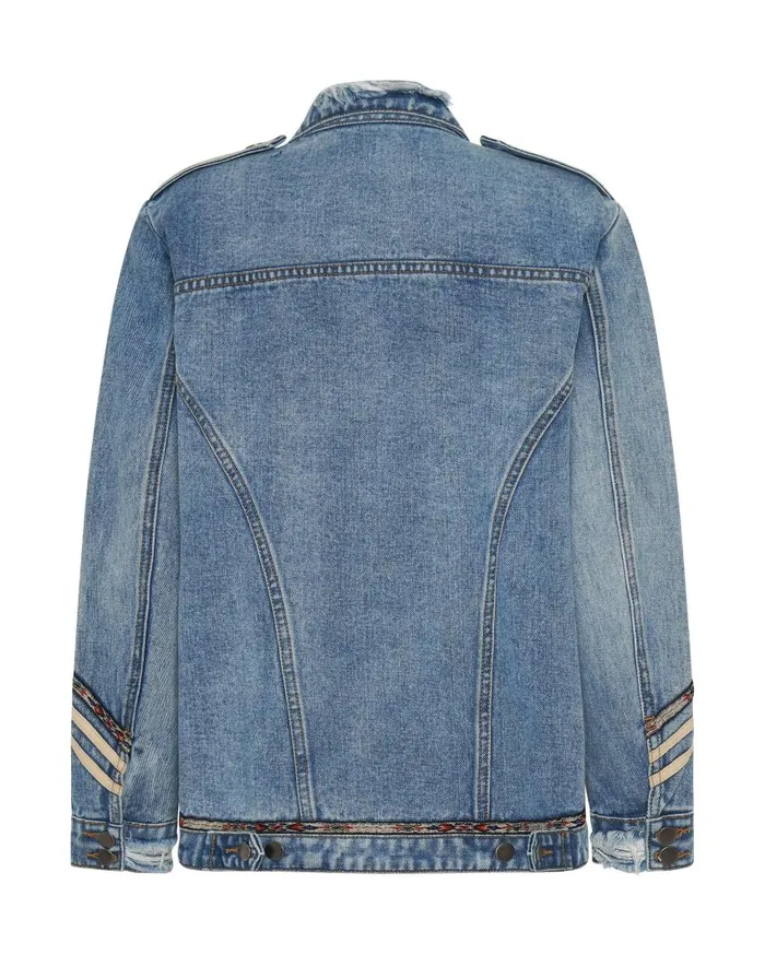 One Teaspoon Denim Jackets Women Hollywood Hills Cavalry Jacket