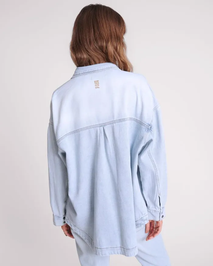 One Teaspoon Denim Jackets Women Hustler Longline Denim Jacket