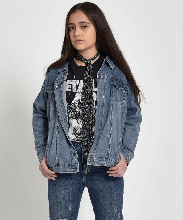 One Teaspoon Denim Jackets Women Kids Rocky All Star Denim Jacket