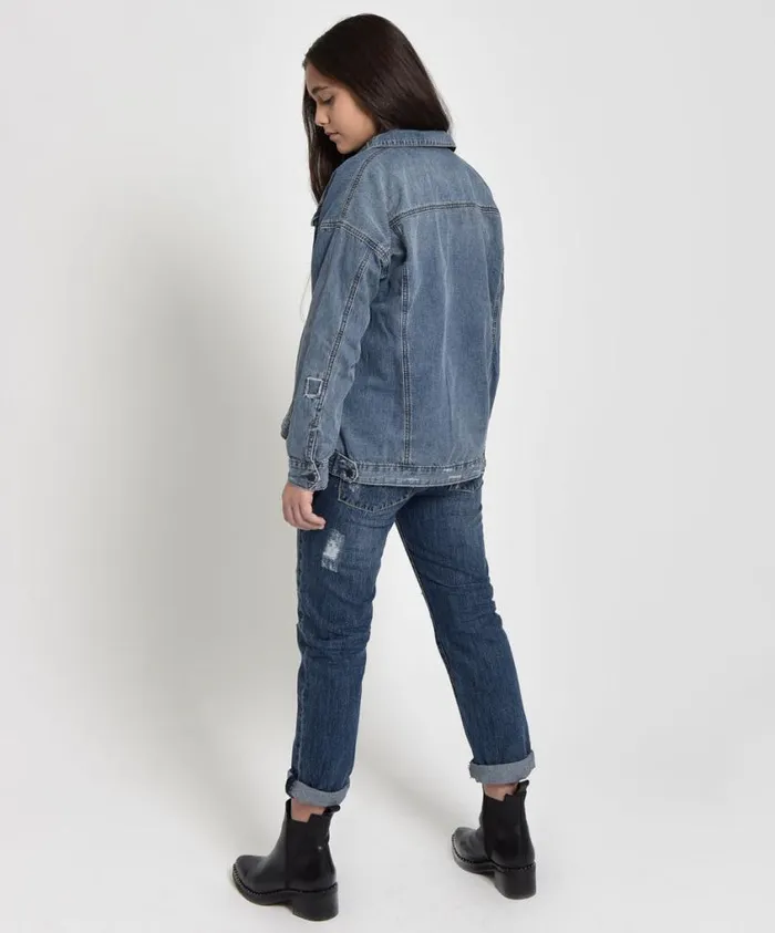 One Teaspoon Denim Jackets Women Kids Rocky All Star Denim Jacket