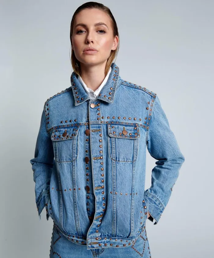 One Teaspoon Denim Jackets Women Lucky Bet Denim Trucker Jacket