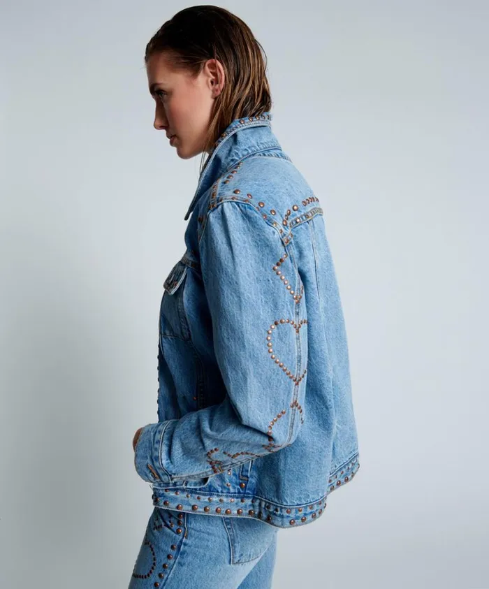 One Teaspoon Denim Jackets Women Lucky Bet Denim Trucker Jacket