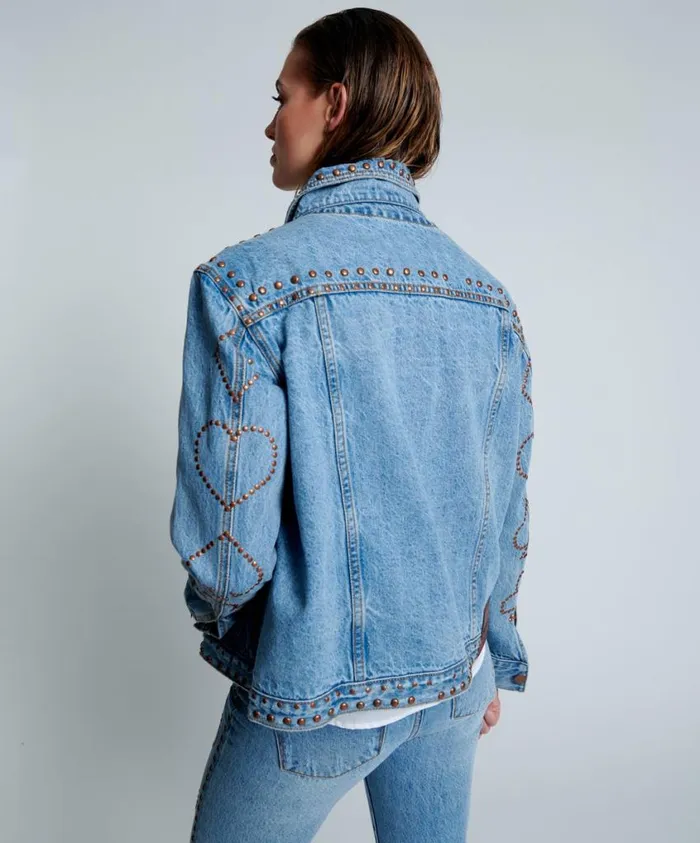 One Teaspoon Denim Jackets Women Lucky Bet Denim Trucker Jacket