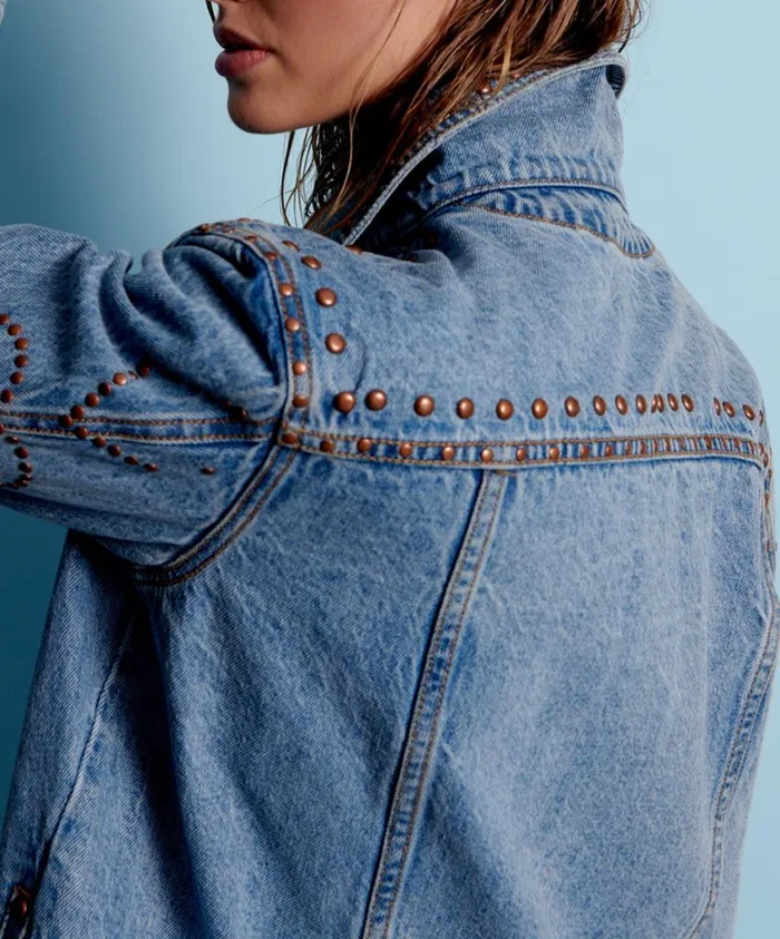 One Teaspoon Denim Jackets Women Lucky Bet Denim Trucker Jacket