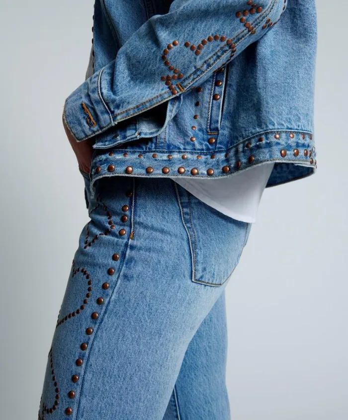 One Teaspoon Denim Jackets Women Lucky Bet Denim Trucker Jacket