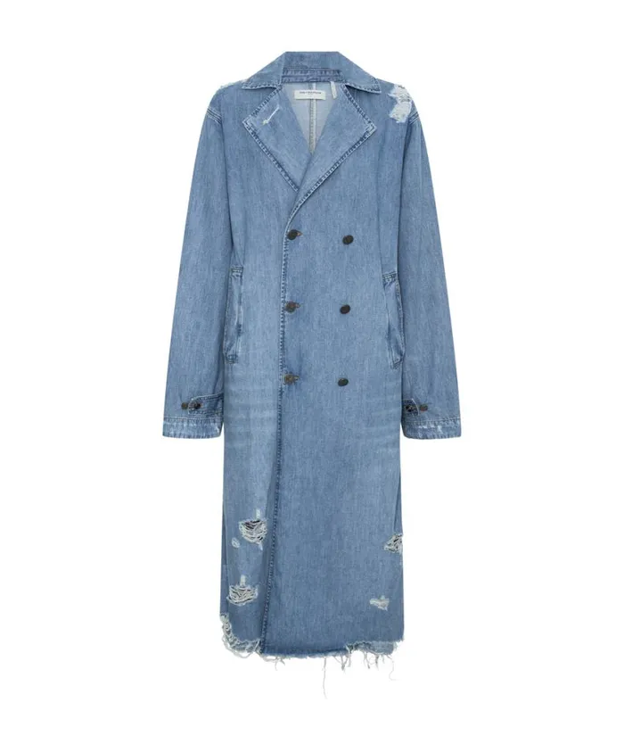 One Teaspoon Denim Jackets Women Pacifica Denim Trench Coat