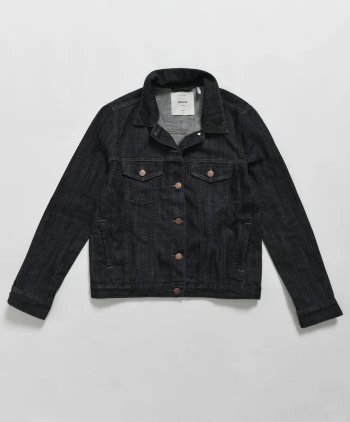 One Teaspoon Denim Jackets Women Raw Indigo Bandit Trucker Jacket Blue