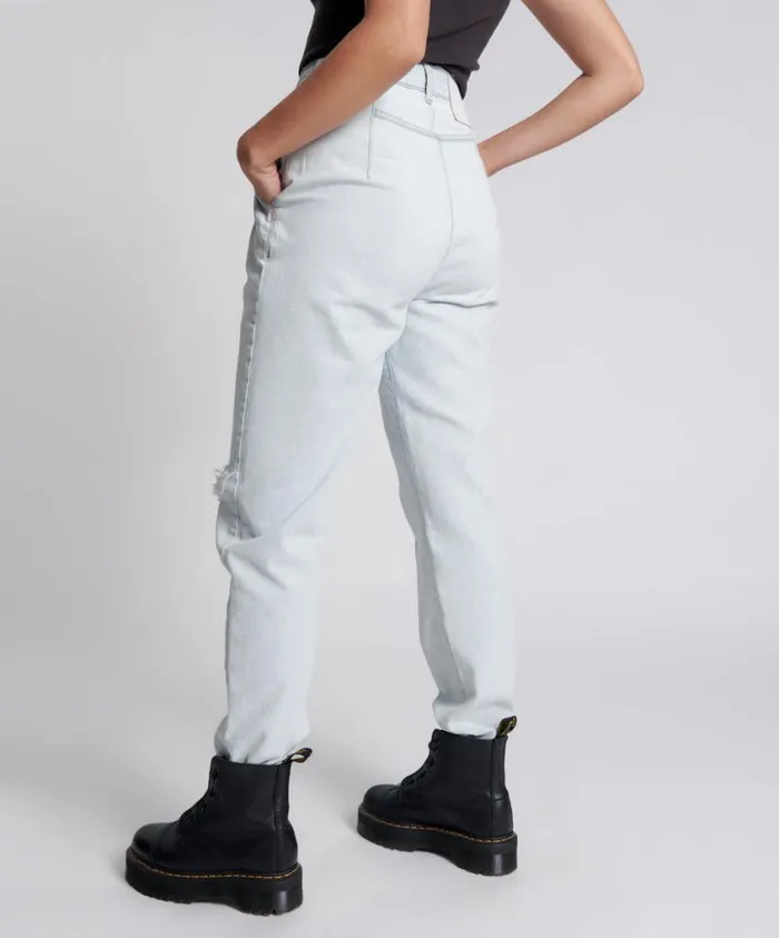 One Teaspoon Denim Jeans Women Bel Air Blue Streetwalkers High Waist 80039s Jeans