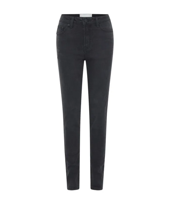 One Teaspoon Denim Jeans Women Black Freebirds Ii High Waist Stretch Skinny Jean
