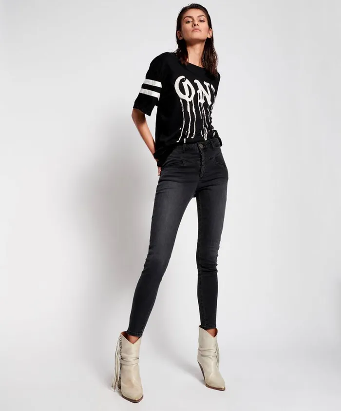 One Teaspoon Denim Jeans Women Black Swan Preachers High Waist Skinny Jean Black One Teaspoon Denim Jeans Women Black Swan Preachers High Waist Skinny Jean Black