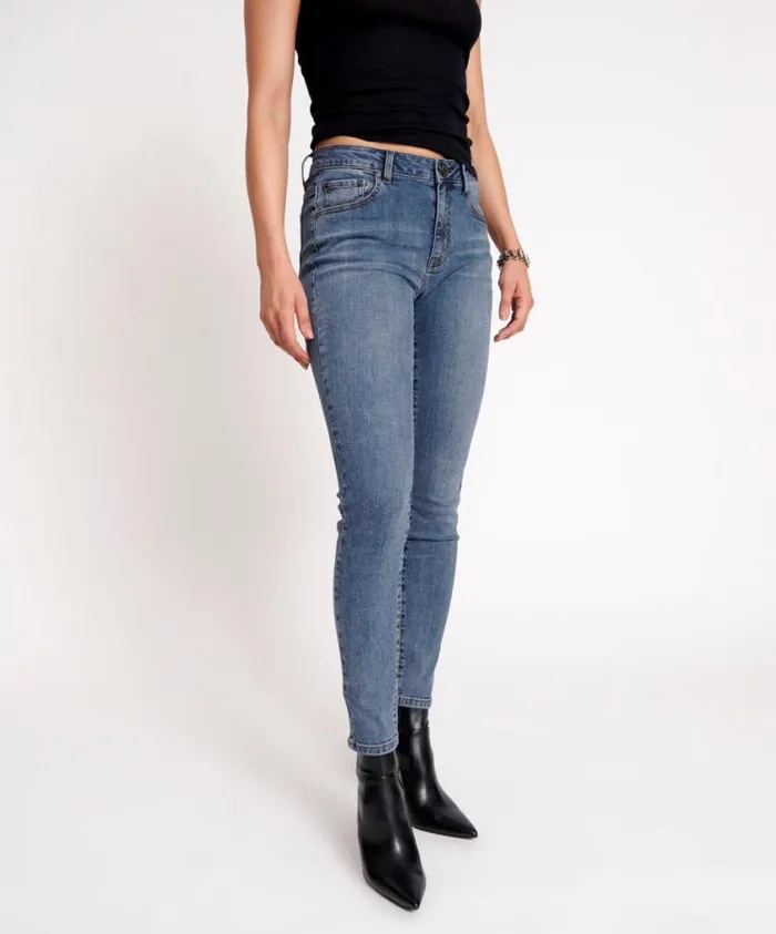 One Teaspoon Denim Jeans Women Classic Blue Freebirds Ii High Waist Skinny Jeans