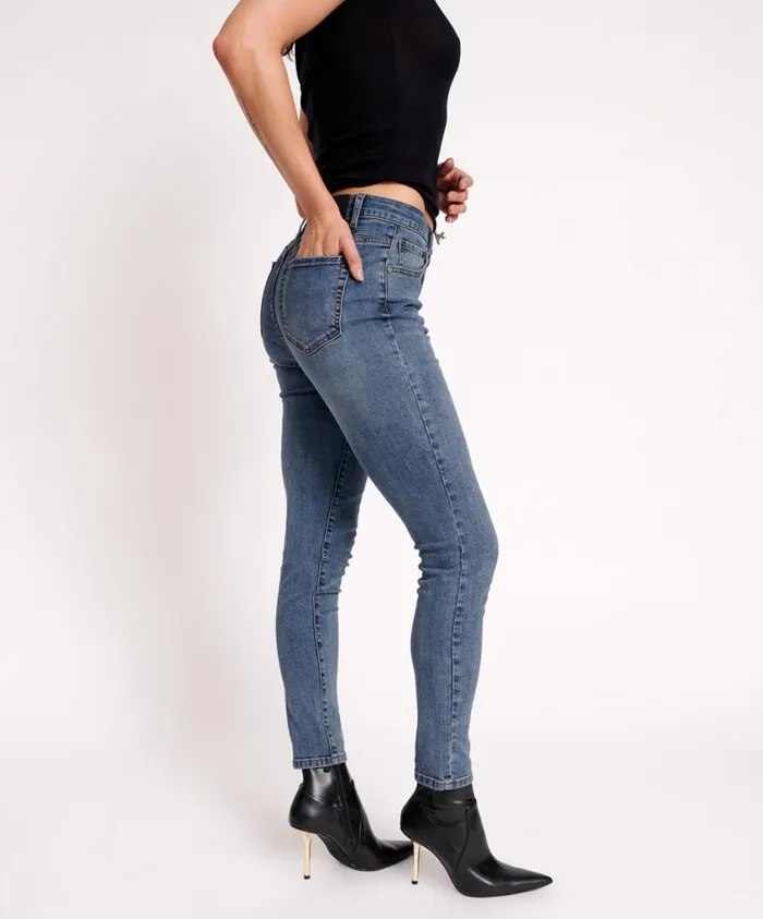 One Teaspoon Denim Jeans Women Classic Blue Freebirds Ii High Waist Skinny Jeans