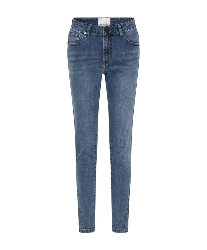 One Teaspoon Denim Jeans Women Classic Blue Freebirds Ii High Waist Skinny Jeans