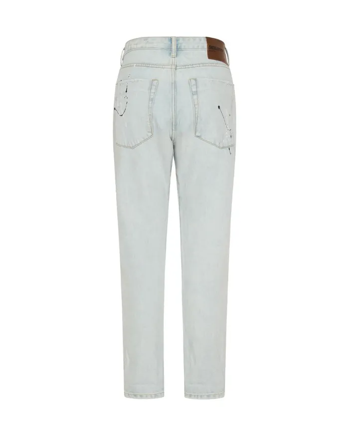 One Teaspoon Denim Jeans Women Florence Painted Saints Boyfriend Jean