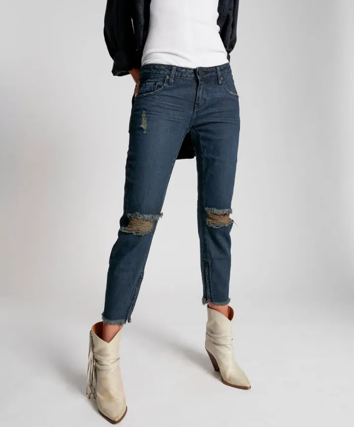 One Teaspoon Denim Jeans Women Freebirds Low Waist Rigid Skinny Jean 8211 Denim Jeans Black