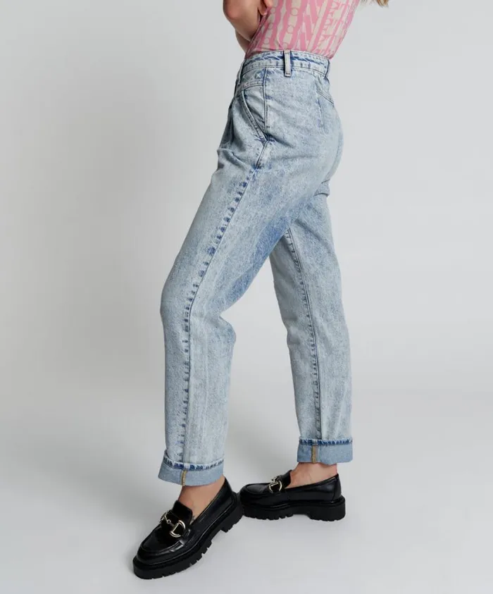 One Teaspoon Denim Jeans Women High Waist Vintage 80S Jeans Riveted Streetwalkers