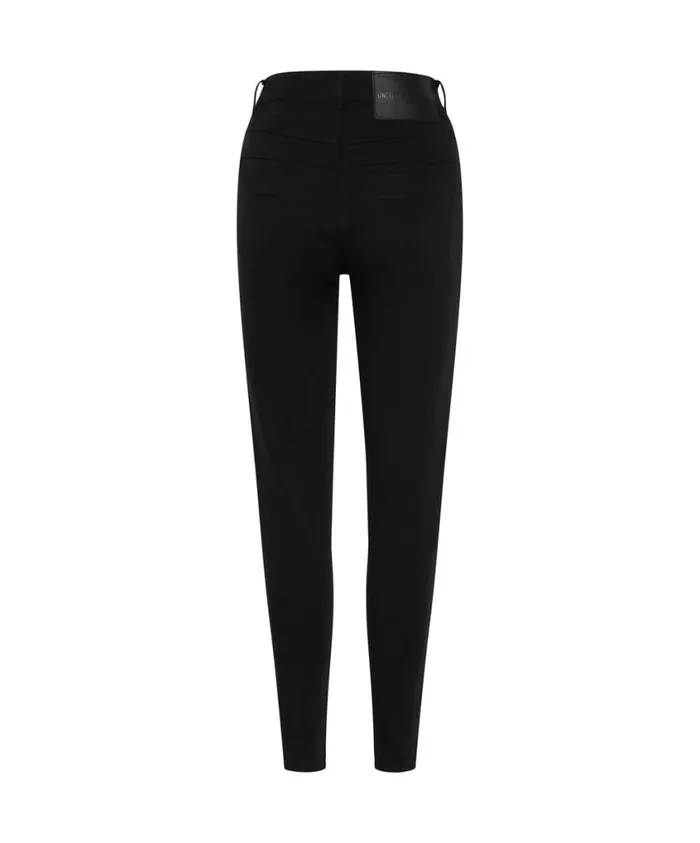 One Teaspoon Denim Jeans Women Jett Black Preachers High Waist Skinny Jean