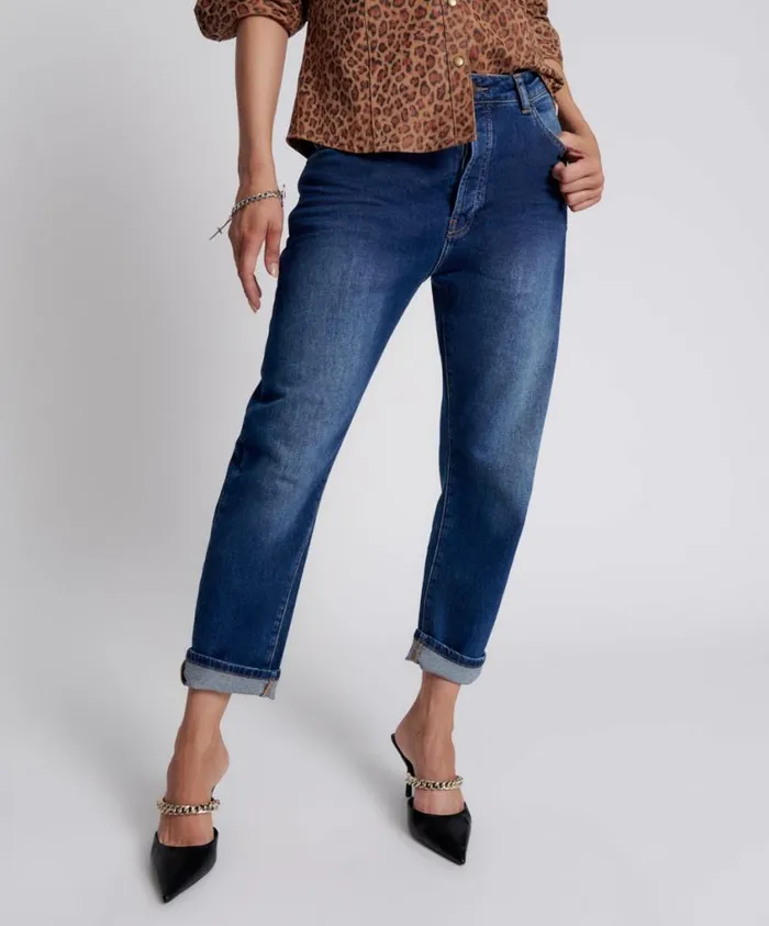 One Teaspoon Denim Jeans Women Luxe Power Blue Bandit Relaxed Jeans
