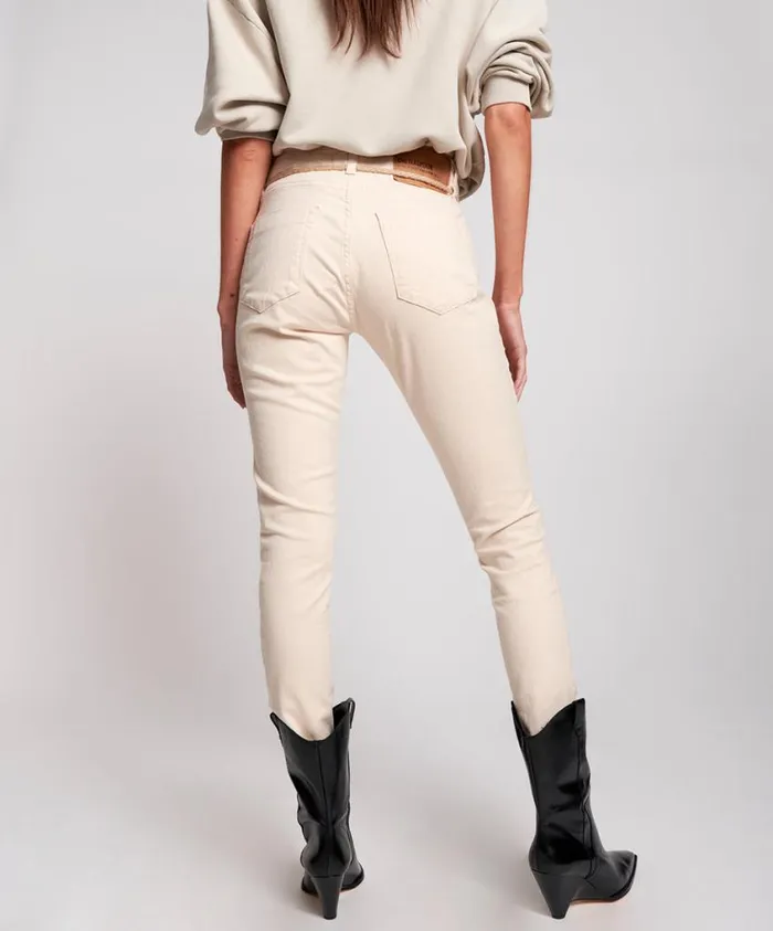 One Teaspoon Denim Jeans Women Nashville Cream High Waist Freebirds Ii