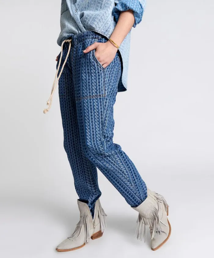 One Teaspoon Denim Jeans Women On Repeat Shabbies Drawstring Boyfriend Jeans