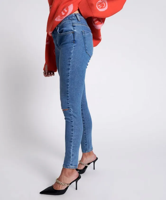 One Teaspoon Denim Jeans Women Pacifica Freebirds II High Waist Skinny Jeans