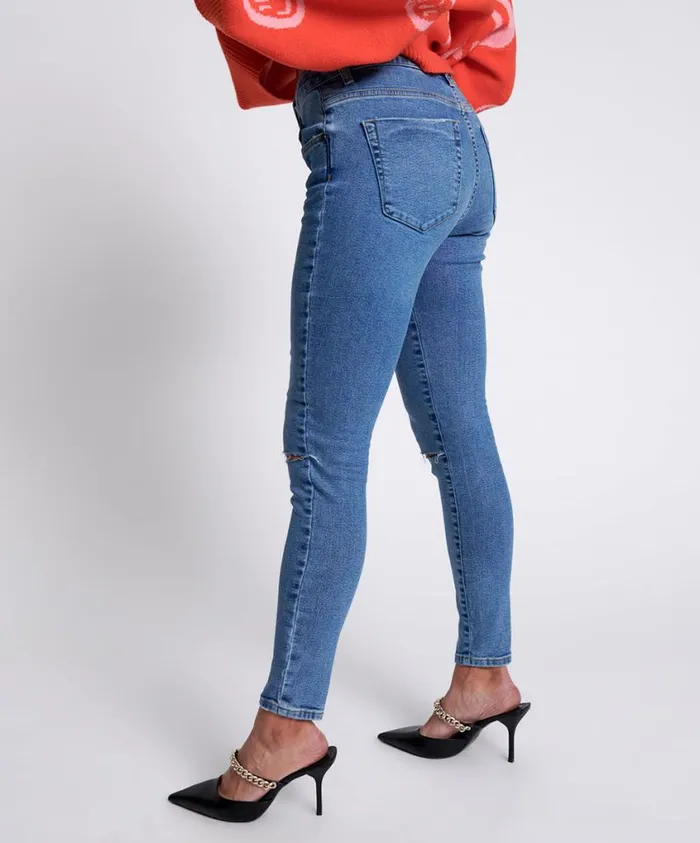 One Teaspoon Denim Jeans Women Pacifica Freebirds II High Waist Skinny Jeans