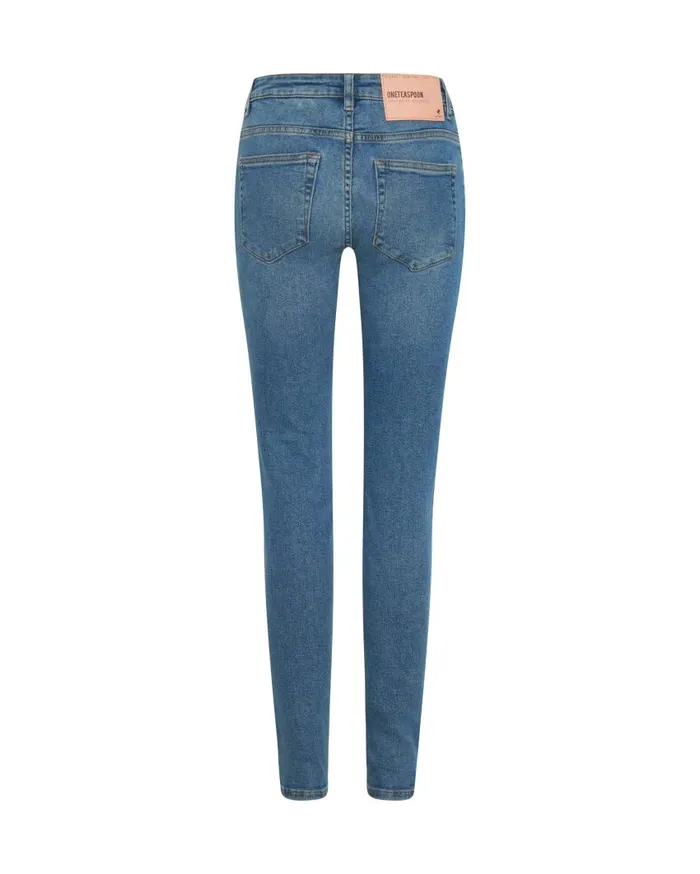 One Teaspoon Denim Jeans Women Pacifica Freebirds II High Waist Skinny Jeans