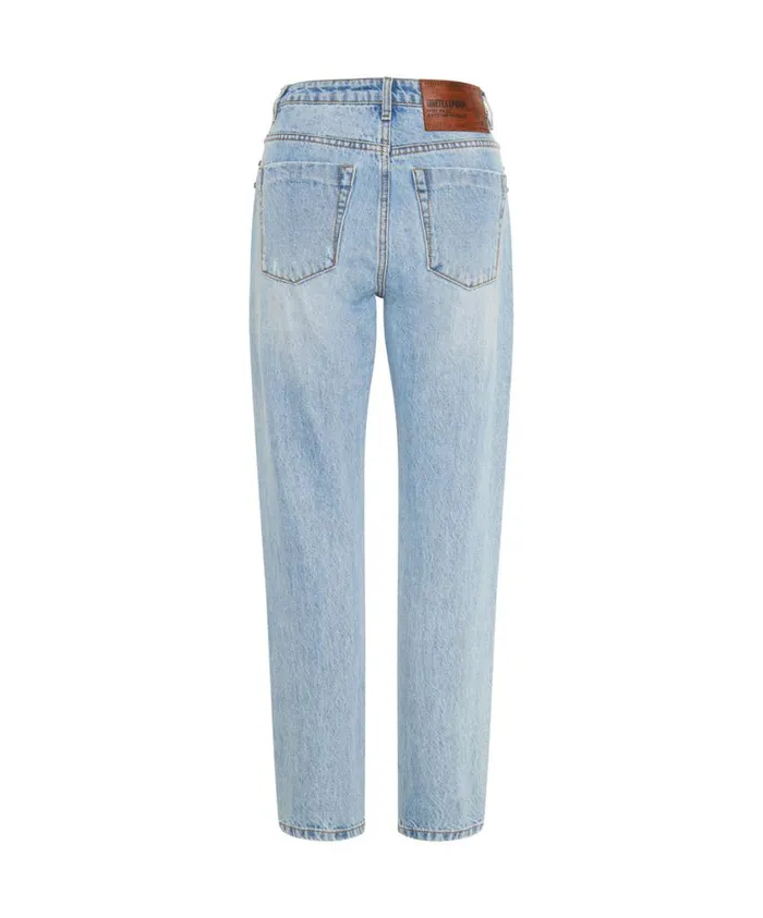 One Teaspoon Denim Jeans Women Studded High Waist Awesome Baggies Denim Jeans