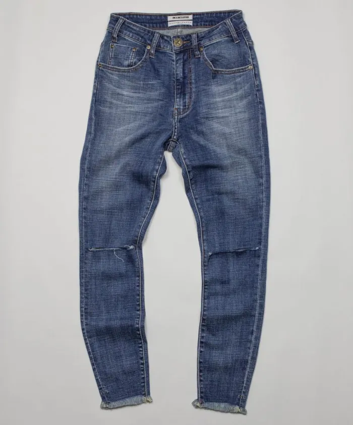 One Teaspoon Denim Jeans Women Vintage Indigo Freebirds Ii High Waist Skinny Jean