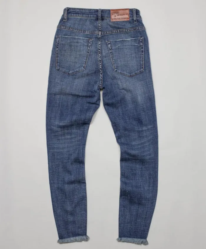 One Teaspoon Denim Jeans Women Vintage Indigo Freebirds Ii High Waist Skinny Jean