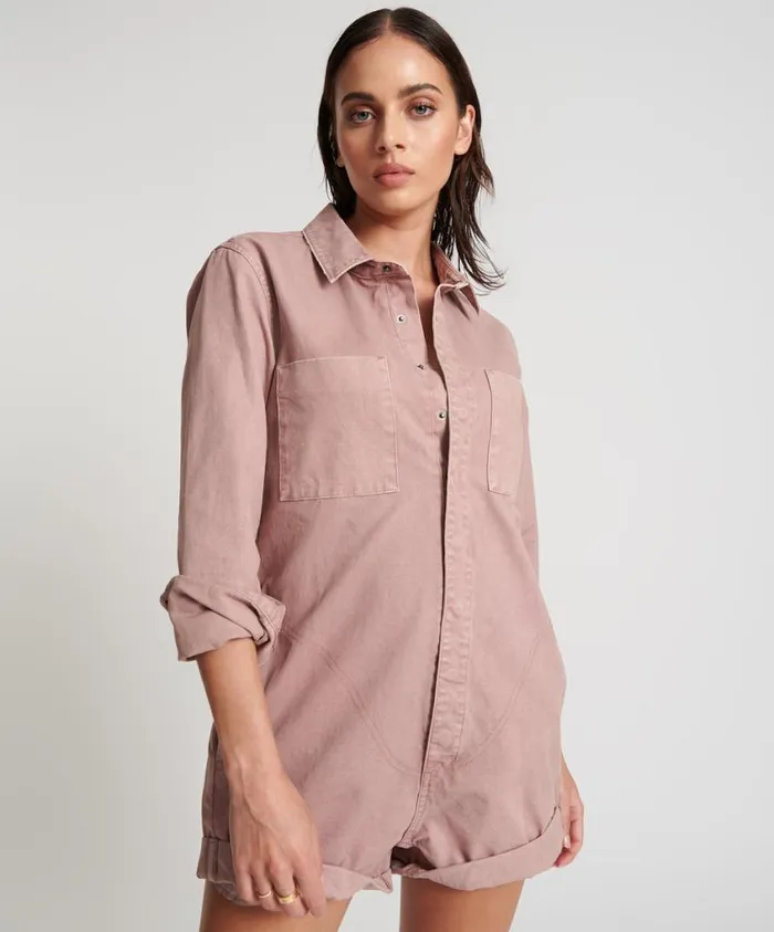One Teaspoon Denim Jumpsuits Women Dirty Rose Prophecy Jumpsuit