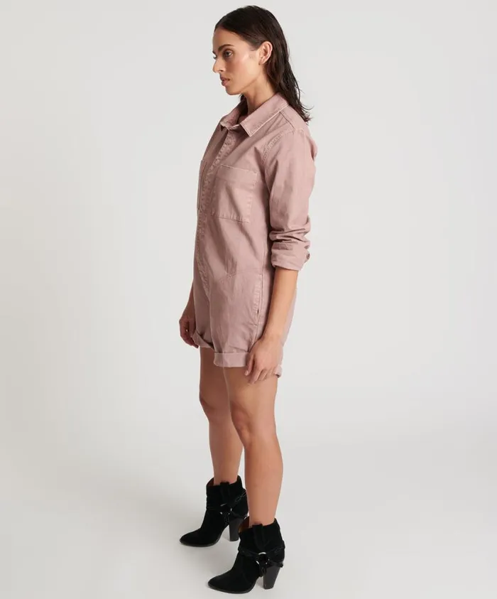 One Teaspoon Denim Jumpsuits Women Dirty Rose Prophecy Jumpsuit