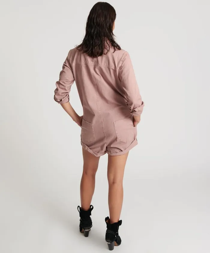 One Teaspoon Denim Jumpsuits Women Dirty Rose Prophecy Jumpsuit