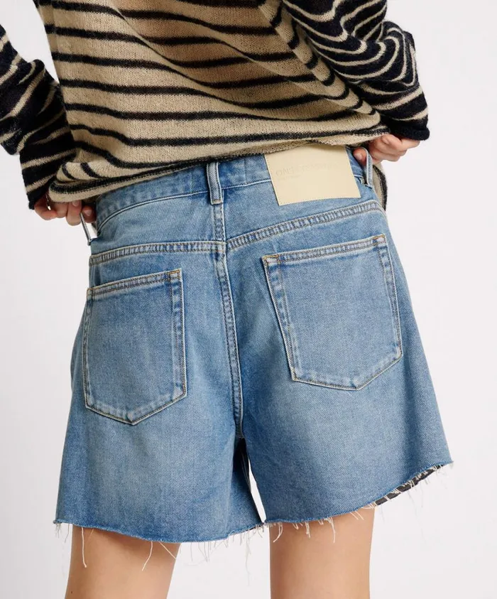 One Teaspoon Denim Shorts Women Blue Rapture Super Relaxed Shaker Short