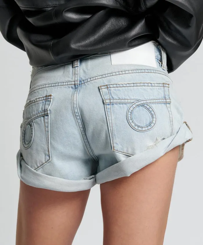 One Teaspoon Denim Shorts Women Casanova Bandits Low Waist Denim Short