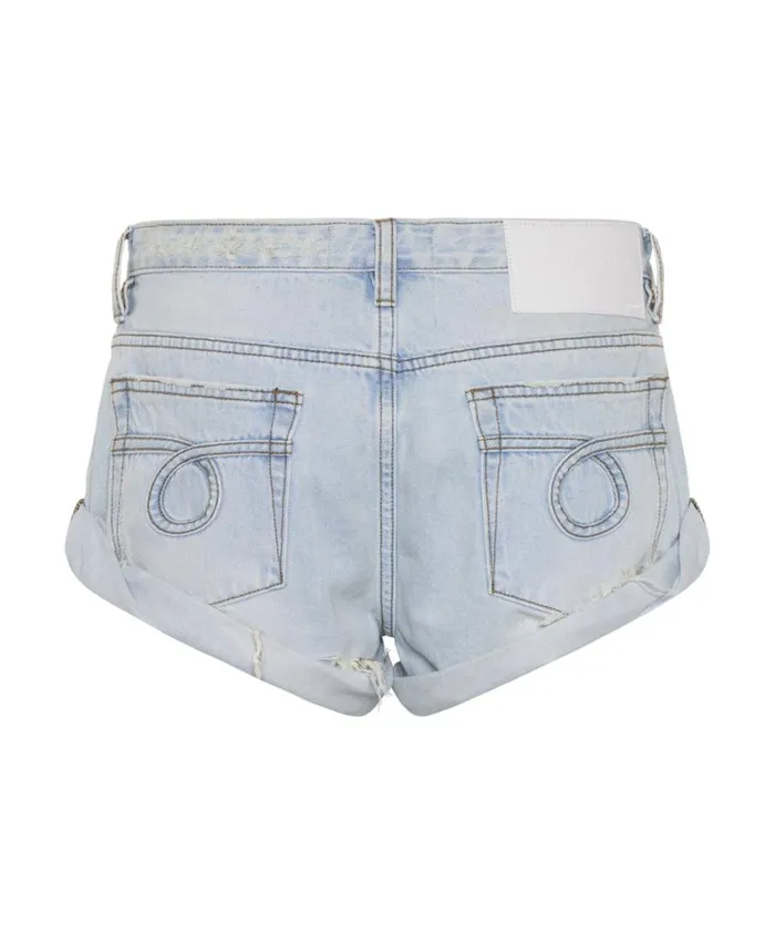 One Teaspoon Denim Shorts Women Casanova Bandits Low Waist Denim Short