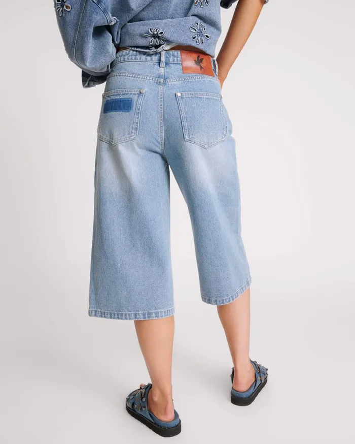 One Teaspoon Denim Shorts Women Cobaine 720039S Long Length Shorts