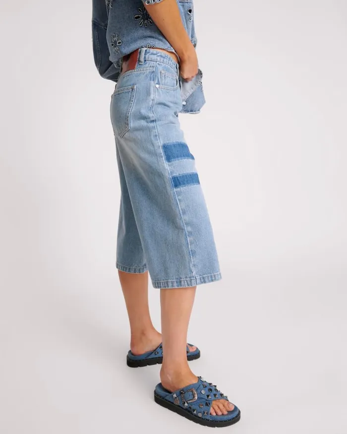 One Teaspoon Denim Shorts Women Cobaine 720039S Long Length Shorts