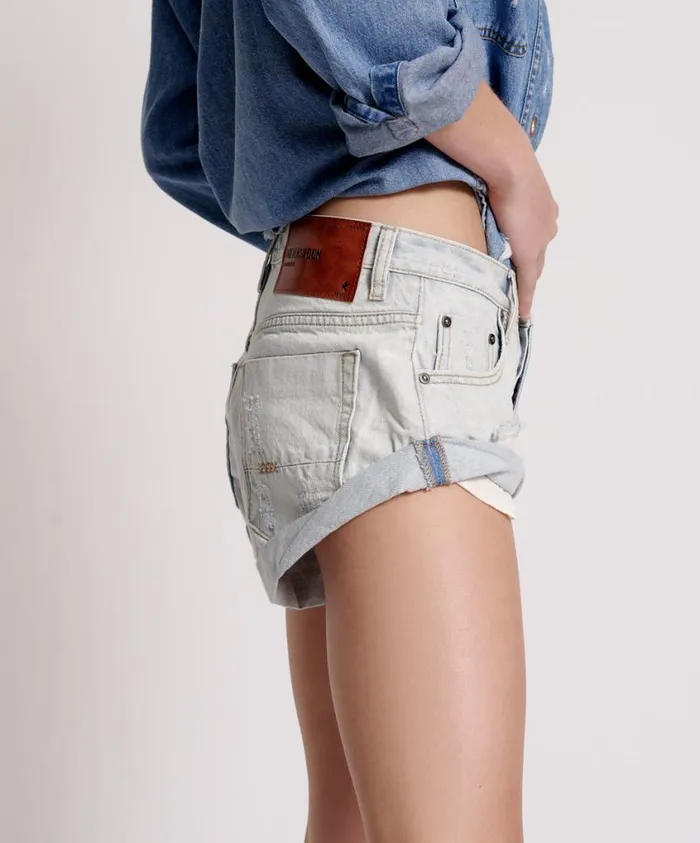 One Teaspoon Denim Shorts Women Diamonde Bandits Denim Short