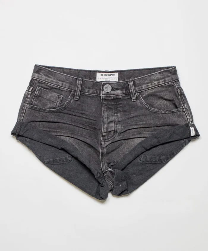 One Teaspoon Denim Shorts Women Double Bass Bandits Denim Short