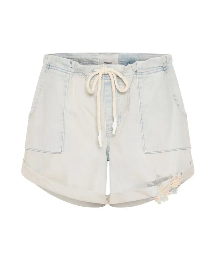 One Teaspoon Denim Shorts Women Faded Luxe Bandits Low Waist Shabby Shorts