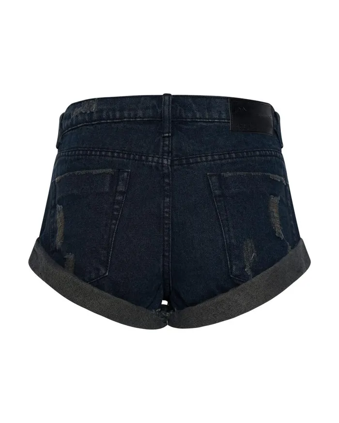 One Teaspoon Denim Shorts Women Fox Black Bandits 8211 Denim Shorts