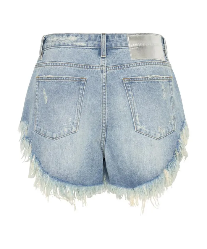 One Teaspoon Denim Shorts Women Hendrixe Rollers Denim Short
