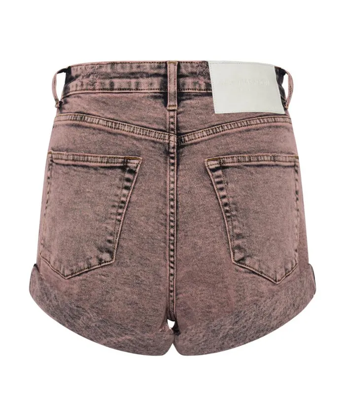 One Teaspoon Denim Shorts Women Night Haze Bandits High Waist Denim Short