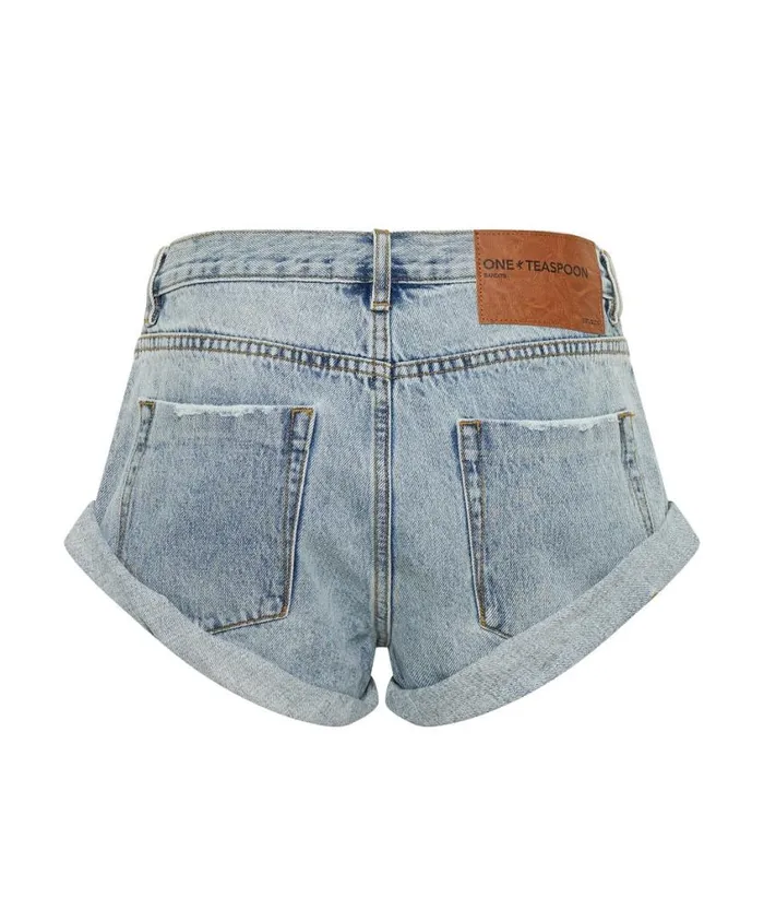 One Teaspoon Denim Shorts Women Ocean Bandits Denim Short