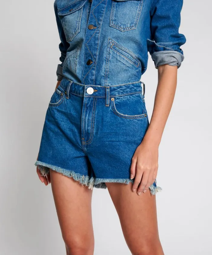 One Teaspoon Denim Shorts Women Riviera Legend Mom Fit Shorts