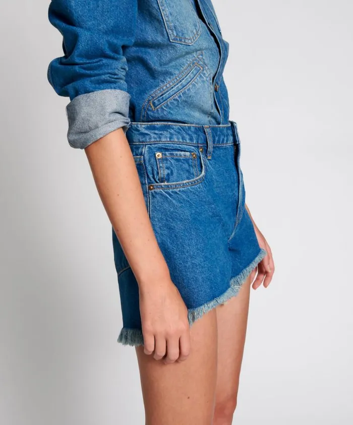 One Teaspoon Denim Shorts Women Riviera Legend Mom Fit Shorts