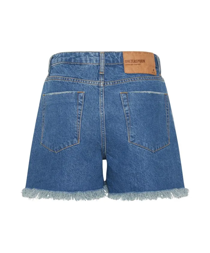 One Teaspoon Denim Shorts Women Riviera Legend Mom Fit Shorts